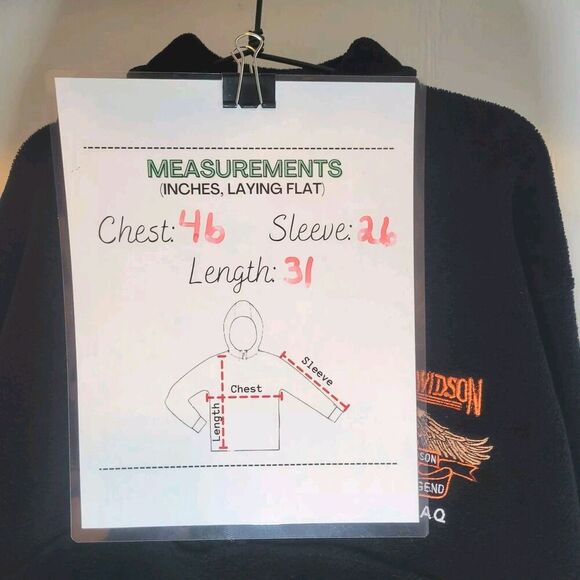 Harley Davidson Fleece Sweatshirt Mens L Blk Military Biker Pullover Crest Logo - Picture 7 of 7